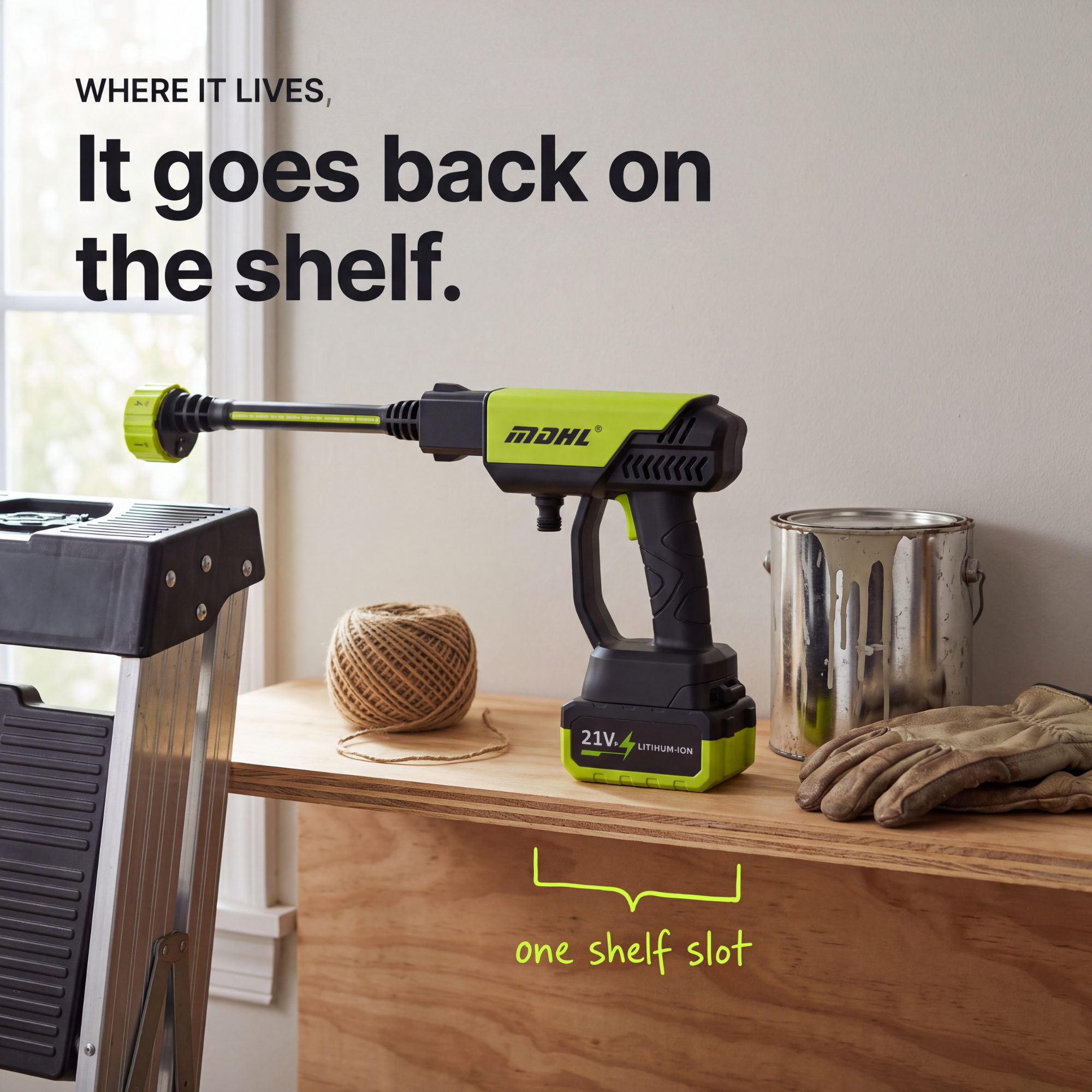 HALDEN DrawFeed™ Cordless Pressure Washer